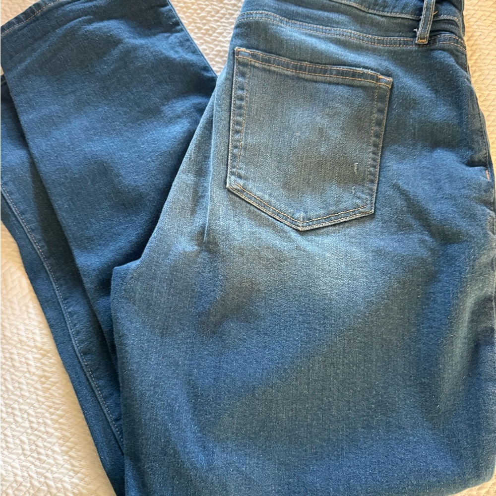 Loft Wide Leg Blue Denim Jeans